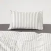 Funda de almohada larga de algodón de fibra larga, color liso estampado, estilo ins escandinavo 2025, nuevo lujo accesible, B&B, individual