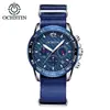 Relógio Masculino Ochstin Moda Relógio de Quartzo À Prova d'Água Pulseira de Nylon Relógio de Nylon Mostrador Clássico de 3 Ponteiros