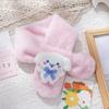 Bufanda de Felpa Nueva de Otoño e Invierno para Niños Bufanda Cálida de Invierno para Niños y Niñas Peluda Linda Dibujos Animados Versátil Cruzada