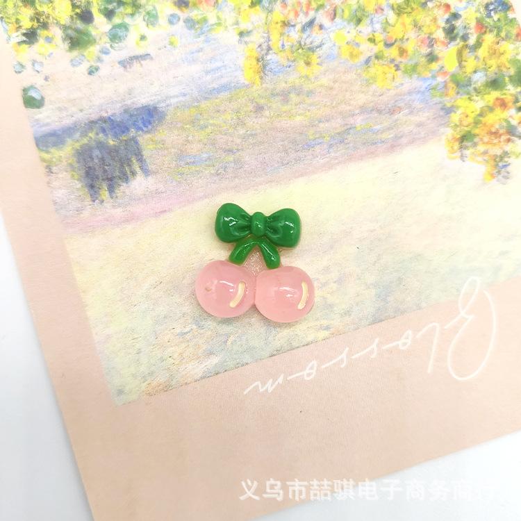 透明粉色大樱桃小号