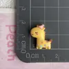 Mini Chapéu de Animal de Festa Desenho Animado Girafa Coelho Acessórios de Resina Acessórios de Cabelo Furo Fivela de Sapato Material Artesanal Lote