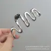 Pinza para el Cabello de Onda Grande Aleación Forma MM Parte Posterior de la Cabeza y2k Recogido Pinza de Garra Mujeres ins Estilo Frío Pinza de Garra para el Cabello Pinza de Tiburón de Nicho