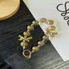 Lanyard de Cristal con Lazo para Teléfono Móvil Pulsera de Muñeca Portátil Llavero con Cuentas Accesorios para Colgar en Bolso