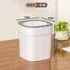 Papelera de escritorio, alto valor estético, exquisita, adecuada para el hogar, sala de estar, dormitorio, oficina, caja de almacenamiento de residuos pequeña y linda