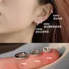 Brincos Super Brilhantes para Mulheres, Design de Nicho de Alta Qualidade, Pequenas Argolas de Orelha Microincrustadas com Zircônias, Argolas, Presilhas, Acessórios de Orelha, Novo Modelo para 2025