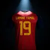 2026 Nuevo No. 4 Jersey de Brasil Pedri España Equipo Local No. Uniforme de Fútbol Copa Mundial Yamal 19