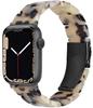 Adecuado para Apple Watch Correa de resina de Apple iWatch Ultra Tres cuentas con correa de metal Hebilla plegable
