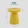 Mesa de centro de plástico simple nórdica para apartamento pequeño, mesa auxiliar para sofá de casa, mesa redonda moderna para balcón, rincón de dormitorio