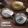 Platos de Cena de Acero Inoxidable Estilo Vintage al por Mayor, Platos para Pescado, Ceniceros, Tazones para Arroz, Tazones para Sopa, Platos para Salsa, Platos para Huesos y Juegos de Cubiertos