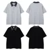 Clothing Life 2026 Verão Novo Retrô Americano Bloco de Cores Gola Polo Design Casual Caimento Solto Unissex Manga Curta