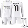 2526 Uniforme de Fútbol de Local de Manga Larga del Real Madrid No. 9 Mbappe 7C Ronaldo Jersey 5 Bellingham Traje de Otoño e Invierno