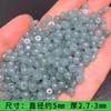 Cuentas de ábaco de 5 mm material peligroso azul oscuro verde jadeíta de agua cuatro serán material peligroso cuentas sueltas de color claro al por mayor accesorios de jade