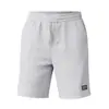 Comércio Exterior Verão Masculino Waffle Casual Shorts Cordão Cintura Elástica Solto Calça de Praia Bolso Patch Calça de Cinco Pontos