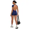 Mono de una pieza con efecto push-up transfronterizo y escote profundo en la espalda, body ajustado para deportes, fitness y running 12142