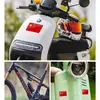 Adesivo de Carro Bandeira Vermelha Cinco Estrelas Bandeira Nacional Adesivo para Motocicleta Veículo Elétrico Cobertura de Arranhão Estéreo 3D Adesivo Refletivo de Segurança para Carro