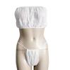 Conjunto de Sutiã e Calcinha Descartáveis de TNT Roupa Íntima Tanga Sauna SPA Salão de Beleza Sutiã com Faixa
