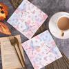 Diegu Bart Materiales Hechos a Mano Pegados Coloridos Impresión Artística Producción DIY de Servilletas de Papel Especiales Papel para Pañuelos
