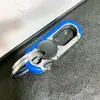 Celebridad de Internet Nuevo Colgante de Doble Anillo Regalo Llavero de Coche para Hombre Colgante de Cintura Metálico Llavero de Negocio Antirrobo