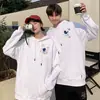 Roupa de Casal Moletom com Capuz de Veludo para Mulheres Outono e Inverno 2025 Espessado Tendência Marca Solta Jovem Estudante Uniforme de Classe Jaqueta Tendência