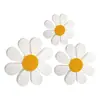 Adornos Artesanales de Madera con Margaritas Amarillas y Blancas Creativas Transfronterizas Set de Decoración de Atmósfera Primaveral para el Hogar Flores Pequeñas Tridimensionales 3D