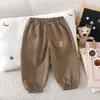 Estilo Novo Primavera e Outono Calças Esportivas de Verão para Crianças Calças Casuais Calças de Moletom para Meninos e Meninas Estilo Coreano Calças para Uso Externo
