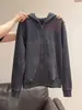 Sudadera con capucha y diseño de estrella bordada desgastada, marca americana de moda cleanfit para mujeres y hombres, chaqueta cárdigan con capucha de diseño nicho, moderna
