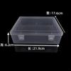 Caja Vacía Transparente Elevada de Doble Hebilla Caja de Herramientas para Almacenamiento de Piezas de Tornillo PP Espesado Accesorios Caja de Embalaje Universal