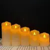 Venta Caliente Transfronteriza Vela de Lágrima Luz KTV Control Remoto Cumpleaños LED Digital Vela Oscilante Boda Vela sin Humo Fragancia