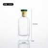 Botella de Perfume de Vidrio Botella Vacía Vidrio Transparente Espesado Botella Portátil con Spray de Presión Botella de Perfume Botella Recargable en Stock