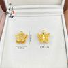 Colgante de mariposa de seda hueca dorada de nuevo estilo antiguo con transmisión en vivo, collar de mariposa de diamantes de alta calidad a la moda para mujer, venta al por mayor