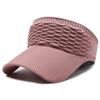 Chapéu de sol respirável sem topo boné com aba feminino verão esportes corrida chapéu de topo aberto chapéu de sol para exterior chapéu para andar de cavalo