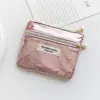 Monedero de Doble Capa Versátil de Moda, Bolsa de Almacenamiento Mini Ligera para Auriculares, Lápiz Labial e Identificación, Bolsa Popular en Línea
