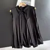 20269 Top sin mangas plisado de seda adelgazante, Camiseta fina de seda, Top corto al por mayor H06GT537