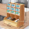 Caja de Almacenamiento para Marcadores de Múltiples Compartimentos Portalápices para Estudiantes Estante de Almacenamiento Portalápices de Múltiples Compartimentos Estante de Almacenamiento de Escritorio para Oficina