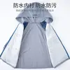 Bata infantil para otoño e invierno, chaqueta de plumón exterior, impermeable y resistente a la suciedad, ropa protectora, babero para bebé con cremallera, para niños mayores