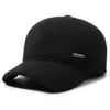 Nova Touca de Baseball Masculina de Inverno Moda para Meia-Idade e Idosos Proteção Auricular Boné Bico de Pato Viagem ao Ar Livre Resistente ao Frio Chapéu Quente