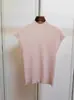 Nova Malha Versátil Sem Mangas Elegante Slim Gola Meia-Alta Fina Levemente Transparente para Mulheres - Coleção Primavera/Verão Coreana