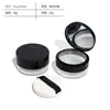 En Stock Caja Compacta de Polvo de 20g con Tapa Flip-Top con Esponja, Caja de Recarga de Polvo Suelto, Caja de Polvo Fijador, Caja de Maquillaje Vacía
