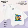 Camisetas de Manga Corta con Dibujos Animados de Comercio Exterior para Niños y Niñas, Elegantes Conjuntos de Verano para Hermanos, Polos Infantiles de Manga Corta