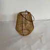 Pantalla para lámpara de exterior de mimbre sintético transfronteriza, alimentada por energía solar, para patio, casa de huéspedes, jardín.