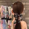 Tela Coreana Floral Perla Chifón Diadema Cinta de Hada Banda para el Cabello Horquilla Cinta para el Cabello Trenzada para Mujer Adorno para el Cabello