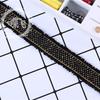 Cinta de borlas bilaterales coreanas de 2,5 cm envuelta en oro, hecha a mano, para bricolaje, accesorios de ropa étnicos, encaje