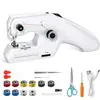 Máquina de coser ZDML-6 en stock, mini máquina de coser eléctrica portátil de doble hilo para el hogar