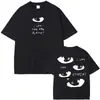 Camiseta Masculina de Manga Curta Estampada com Novo Design de Verão, Gola Redonda, Moda Casual Solta, Tops Masculinos