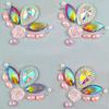 Pegatinas de Cejas de Princesa para Niños, Estilo Antiguo Impermeables, Pegatinas de Frente Han Dynasty de Larga Duración para Mujeres, Pegatinas de Cejas Pintadas para Maquillaje Facial
