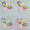 Novos adesivos de diamante para sobrancelha à prova d'água estilo antigo feitos sob medida para mulheres, adesivos de diamante para testa Hanfu de longa duração, adesivos de diamante para sobrancelha pintados para maquiagem facial