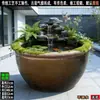 Acuario nenúfar cuenco lavabo acuario agua corriente cascada tarro de pepinillos antiguo tarro de vino puerta acuario marino grande