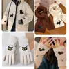 Novos Adesivos de Tecido Bordados Cartoon Autoadesivos de Gato Preto para Jaquetas de Penas, Cachecóis e Luvas de Crianças, Adesivos Decorativos e Adesivos de Patch Sem Costura