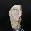 Comércio Exterior Venda Quente Moda Cravejado de Diamantes Gipsofila Completo em Diamante Calendário Relógio Feminino Relógio Feminino Relógio de Quartzo Relógio Feminino Atacado