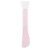 Brocha de silicona de doble cabezal y doble propósito con cuchara para aplicar mascarilla de barro, brocha facial en forma de abanico para ácido de frutas, herramienta de maquillaje de belleza